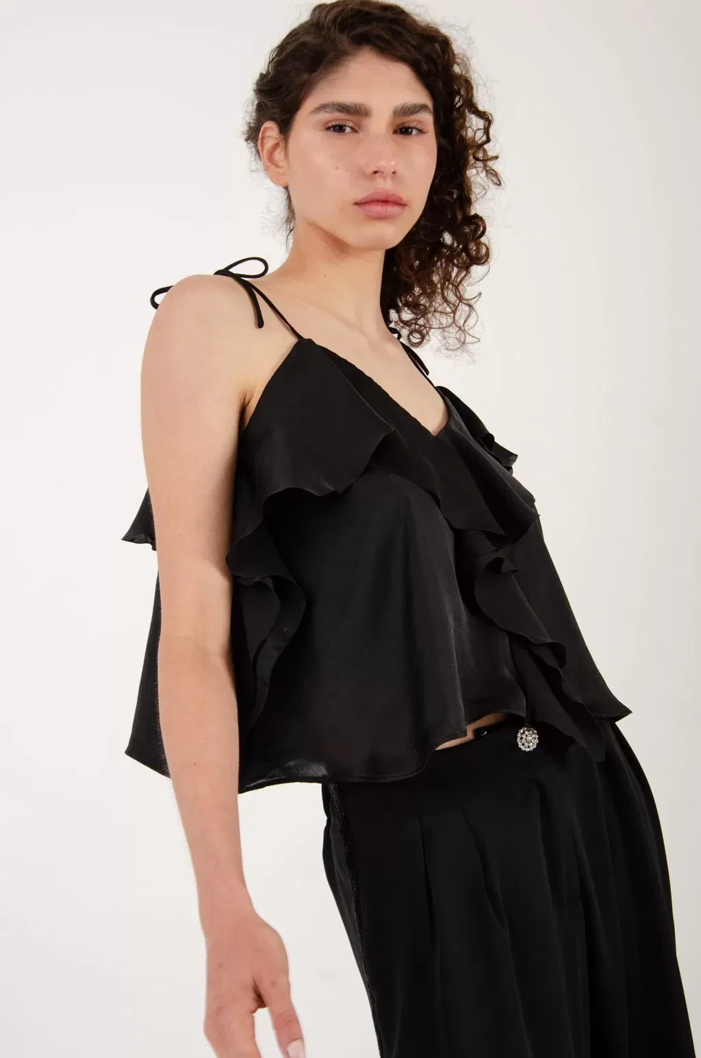 Top HORTENSIA Negro